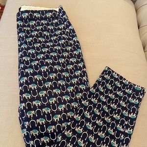 Jcrew “Martie” pants. Elephant print. Size 2. New without tags
